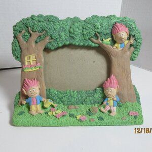 Fetco 1991 Gnome Tree Photo Frame Hand Made In China 47835 Collectible / 5"x3"